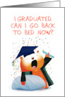 Bed Time Graduation Card