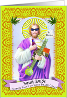 St. Dude Funny Happy Birthday Mortal Sins Greeting Cards