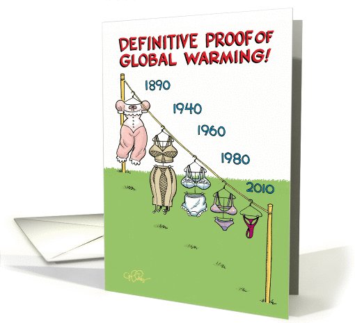 Global Warming Redux Funny Birthday card (1089926)