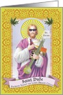 St. Dude Pot Humor Birthday Card Sacrilegious card