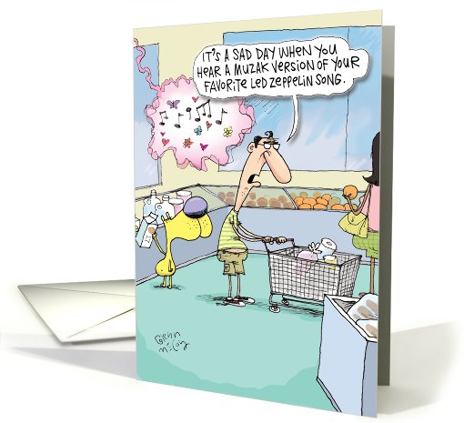 Classic Rock Muzak Getting Older Funny Birthday card (1089998)