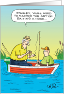 Master Baiter Fishing Adult Humor Birthday Card