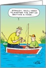 Master Baiter Fishing Adult Humor Birthday Card
