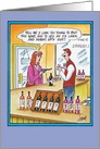 Too Young to Buy Wine Carded Humor Birthday Card