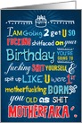 Fucking Shitfaced Adult Humor Birthday Card