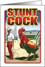 Western Stunt Cock Funny Birthday Card