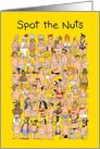Spot The Nuts Humor Birthday Card