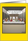 Taste Souffle Last Supper Religious Humor Birthday Card