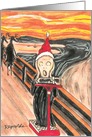 Xmas Scream Funny Christmas Card