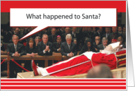 What Happened To Santa? George Bush Humor Christmas Card