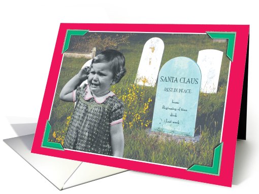 Santa Grave Humor Christmas card (1090206)