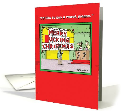 Merry _ucking Christmas Naughty Game Show  card (1090228)