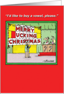 Merry _ucking Christmas Naughty Game Show Card