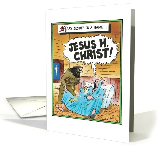 Jesus H Christ Humor Christmas card (1090254)