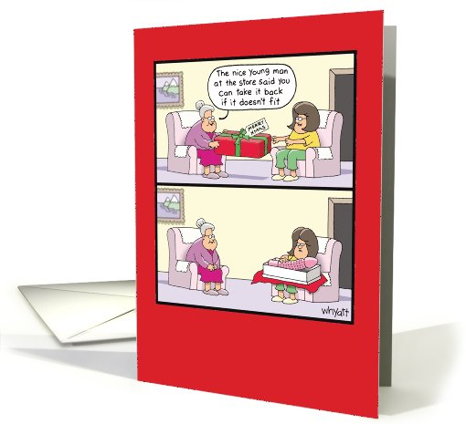 Doesn't Fit Dildo Adult Humor Christmas card (1090256)