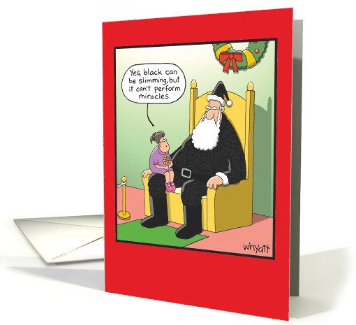 Santas Black Suit Sacreligious Christmas card (1090262)