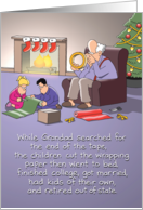 Sticky Tape Grandad Funny Christmas Card
