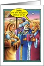 Price Tag Wise Men Funny Christmas Card