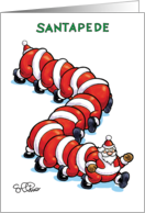Santapede Funny Christmas Card