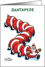 Santapede Funny Christmas Card