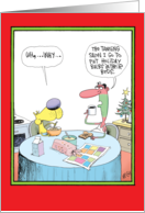 Holiday Tanning Salon Funny Card