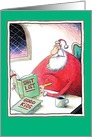 Santa’s Shit List Funny Christmas Card