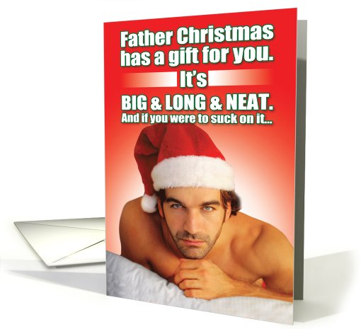 Adult Humor Father Christmas Poem Funny card (1090378)