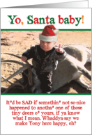 Deer Killer Humor Mob Threat Funny Christmas Card
