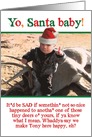 Deer Killer Humor Mob Threat Funny Christmas Card