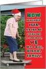 Code Normal Family Granny Skateboard Christmas Card