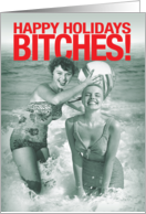 Happy Holidays Beach Bitchez Hilarious Christmas Card