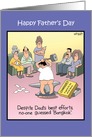 Bangkok Dad Charades Humor Fathers Day Card
