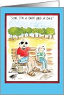 Dude And A Dad Humor Fathers Day Card