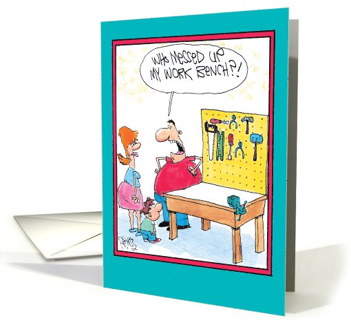 Work Bench Tools Father's Day card (1090432)