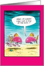 Eat The Kids Fish Funny Fathe’s Day Card