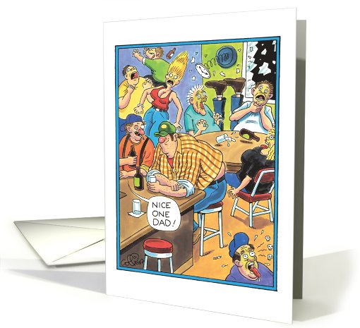 Nice One Dad Toxic Gas Fart Funny Father's Day card (1090460)