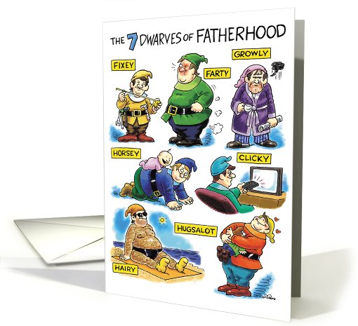 Dwarves Funny Father's Day card (1090484)