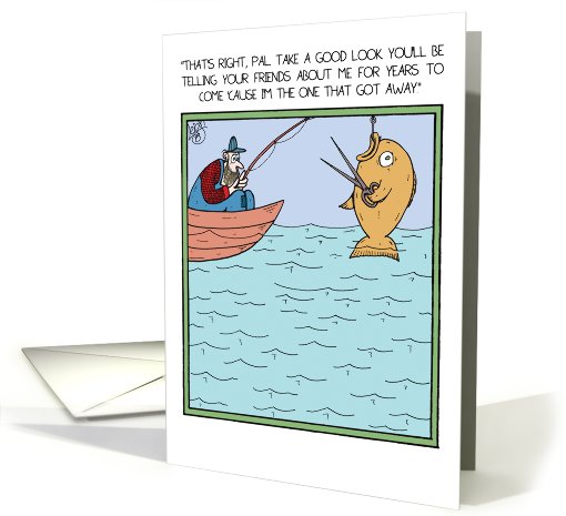 Big Fish that Got Away Funny Father's Day card (1090502)
