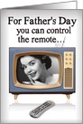 Remote or Thermostat Retro TV Father’s Day Card