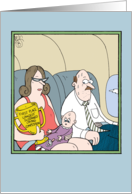 First Place Crying Trophy on Airplane Funny Mother’s Day Card