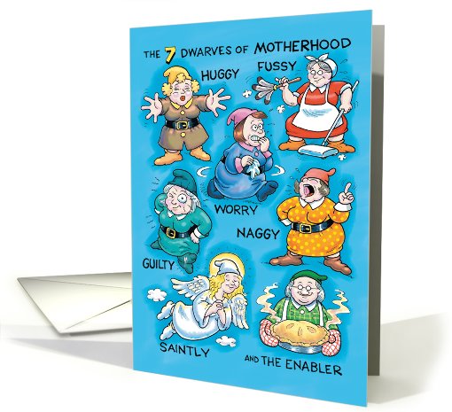 Motherhood 7 Dwarves Funny Mothers Day card (1090558)