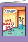 In Big Trouble Painting on Walls Funny Mothers Day Card