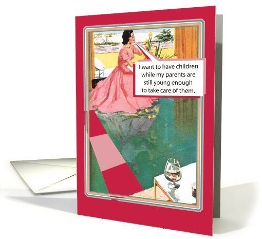 Retro Parents Still Young Humor Mothers Day card (1090580)