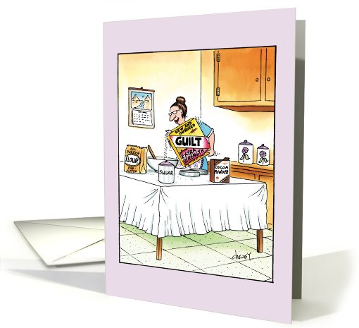 Extra Strength Guilt Funny Mothers Day card (1090614)