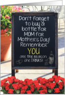 Mother’s Love Humor Why She Drinks Mother’s Day Card