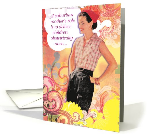 Suburban Mom Funny Card for Mother's Day card (1090660)
