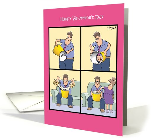 Popcorn Touch Adult Humor Valentines Day card (1090678)