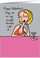 Hump Day Adult Humor Cocktail Lady Valentines Day Card