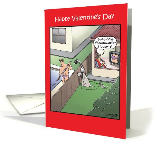 Good Dog Video Spy Adult Humor Valentine's card (1090742)
