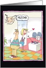 Cupid Missed Funny Shopping Shoes Card for Valentine’s Day card